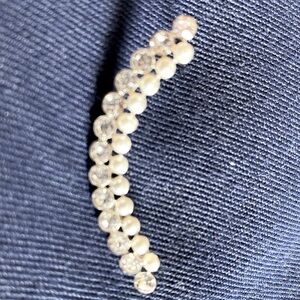 1-earring (cuff) fancy rhinestones and freshwater pearls